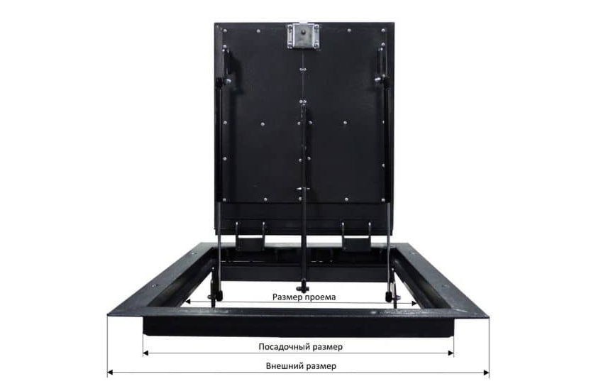 Люк в подвал с амортизаторами