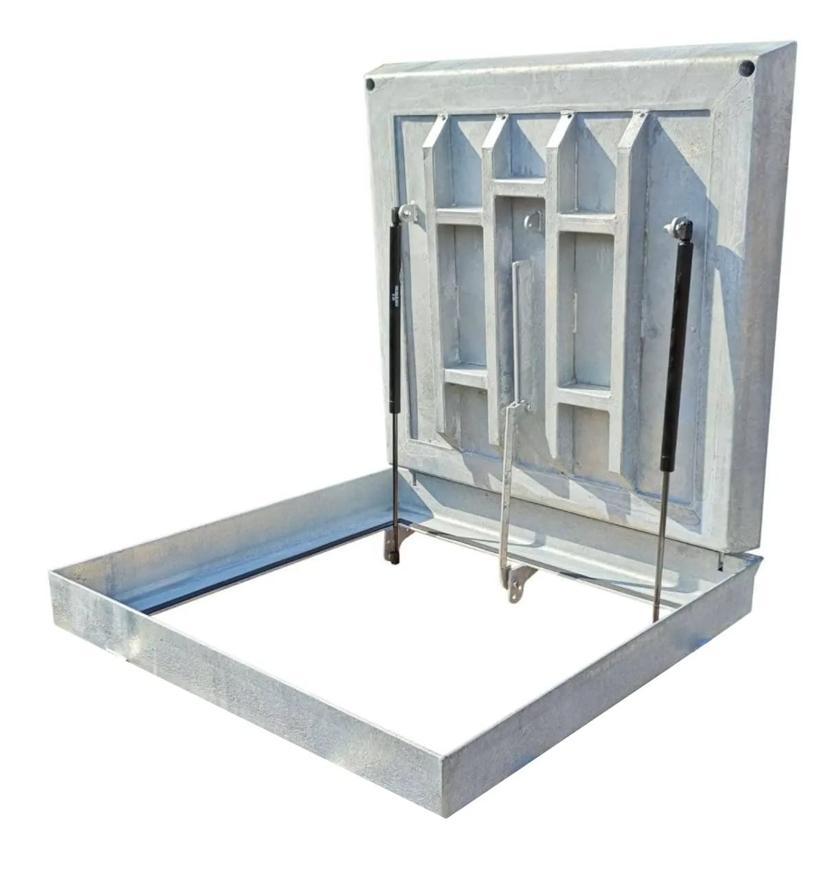 Люк под брусчатку оцинкованный 900х900